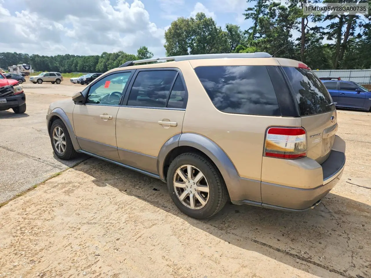 2008 Ford Taurus X Sel VIN: 1FMDK05W28GA00735 Lot: 61140056