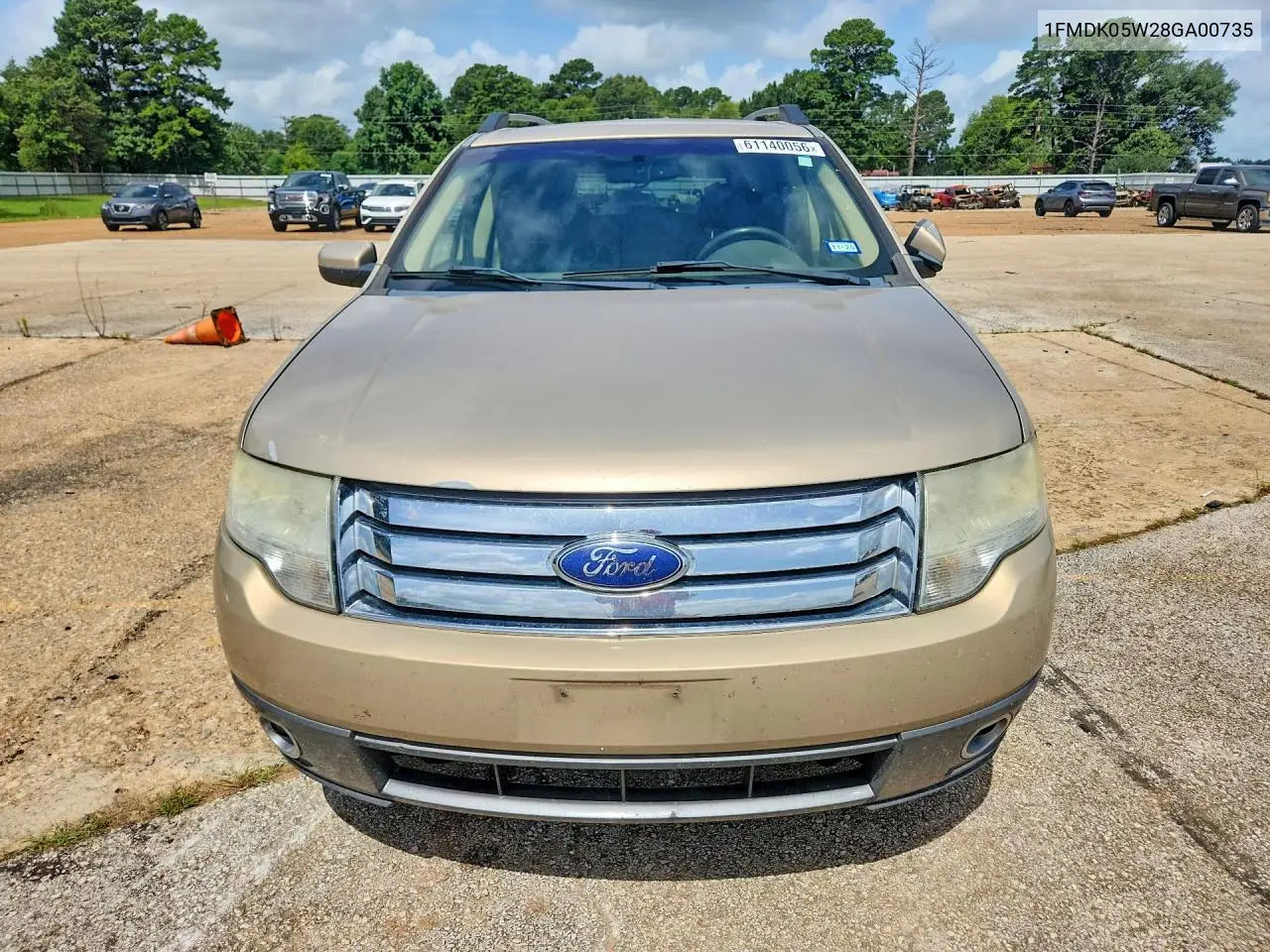 2008 Ford Taurus X Sel VIN: 1FMDK05W28GA00735 Lot: 61140056