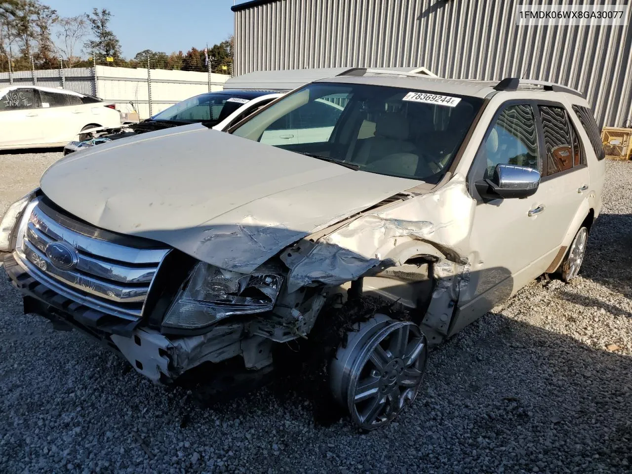 2008 Ford Taurus X Limited VIN: 1FMDK06WX8GA30077 Lot: 78369244