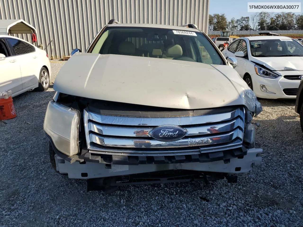 2008 Ford Taurus X Limited VIN: 1FMDK06WX8GA30077 Lot: 78369244