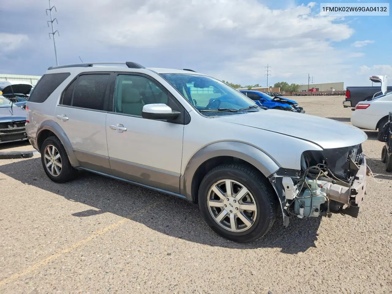 2009 Ford Taurus X Sel VIN: 1FMDK02W69GA04132 Lot: 60886376