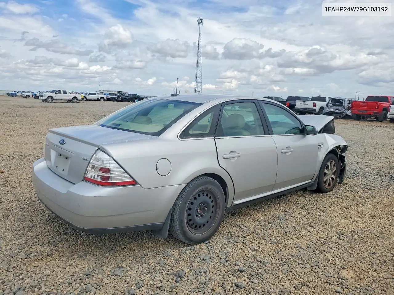 2009 Ford Taurus Sel VIN: 1FAHP24W79G103192 Lot: 61624566