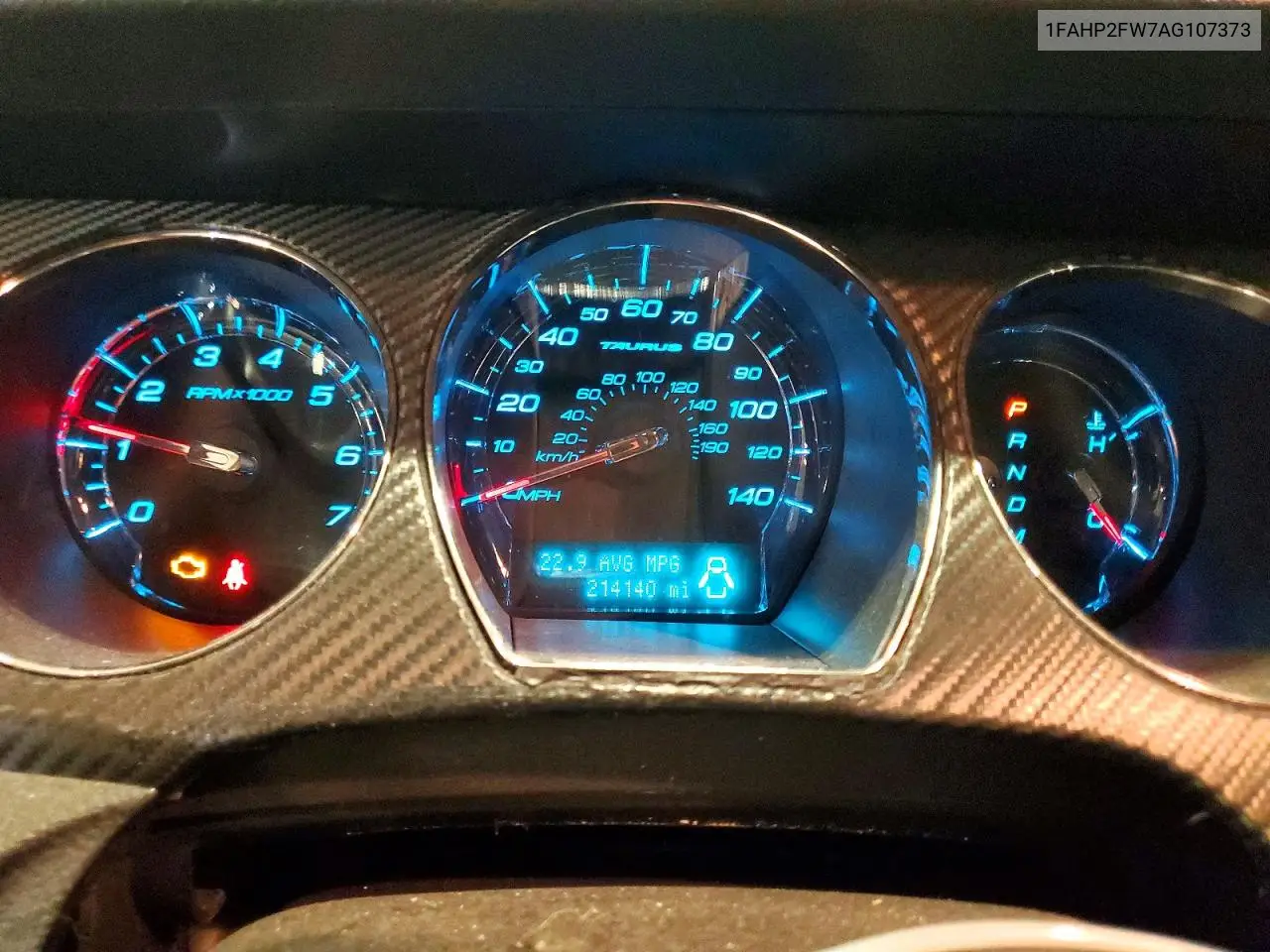 2010 Ford Taurus Limited VIN: 1FAHP2FW7AG107373 Lot: 59695286