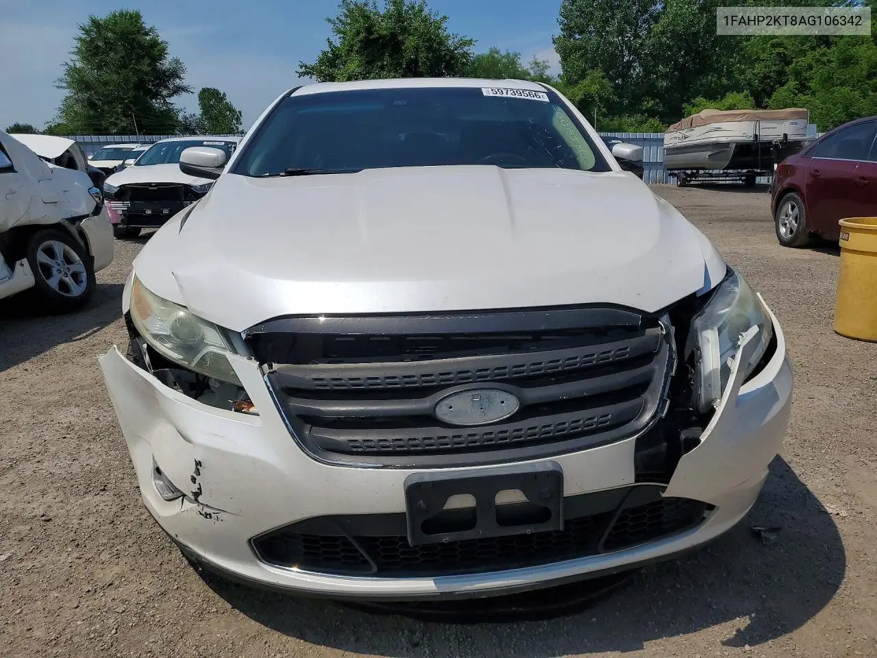 2010 Ford Taurus Sho VIN: 1FAHP2KT8AG106342 Lot: 59739566