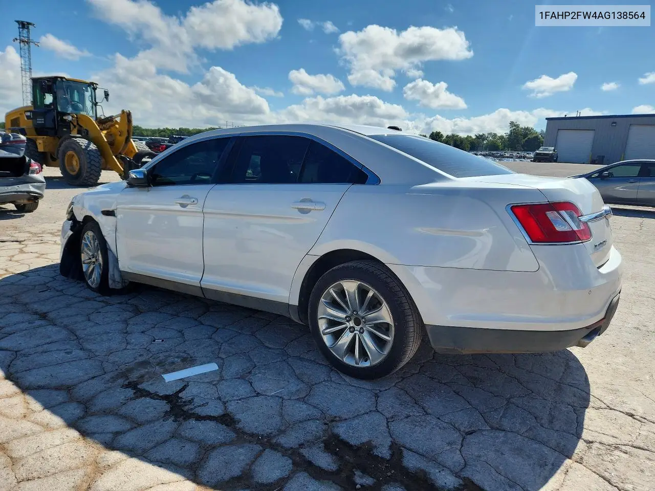 2010 Ford Taurus Limited VIN: 1FAHP2FW4AG138564 Lot: 60635976