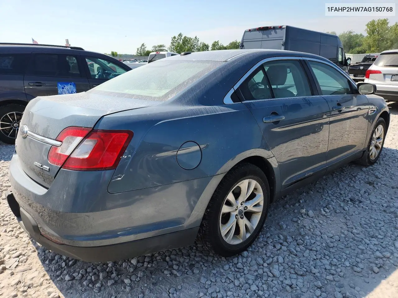 2010 Ford Taurus Sel VIN: 1FAHP2HW7AG150768 Lot: 60925476