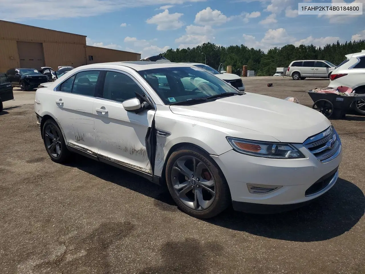 2011 Ford Taurus Sho VIN: 1FAHP2KT4BG184800 Lot: 57035466