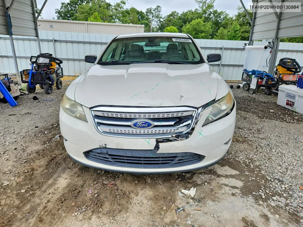 2011 Ford Taurus Se VIN: 1FAHP2DW9BG130884 Lot: 58984426