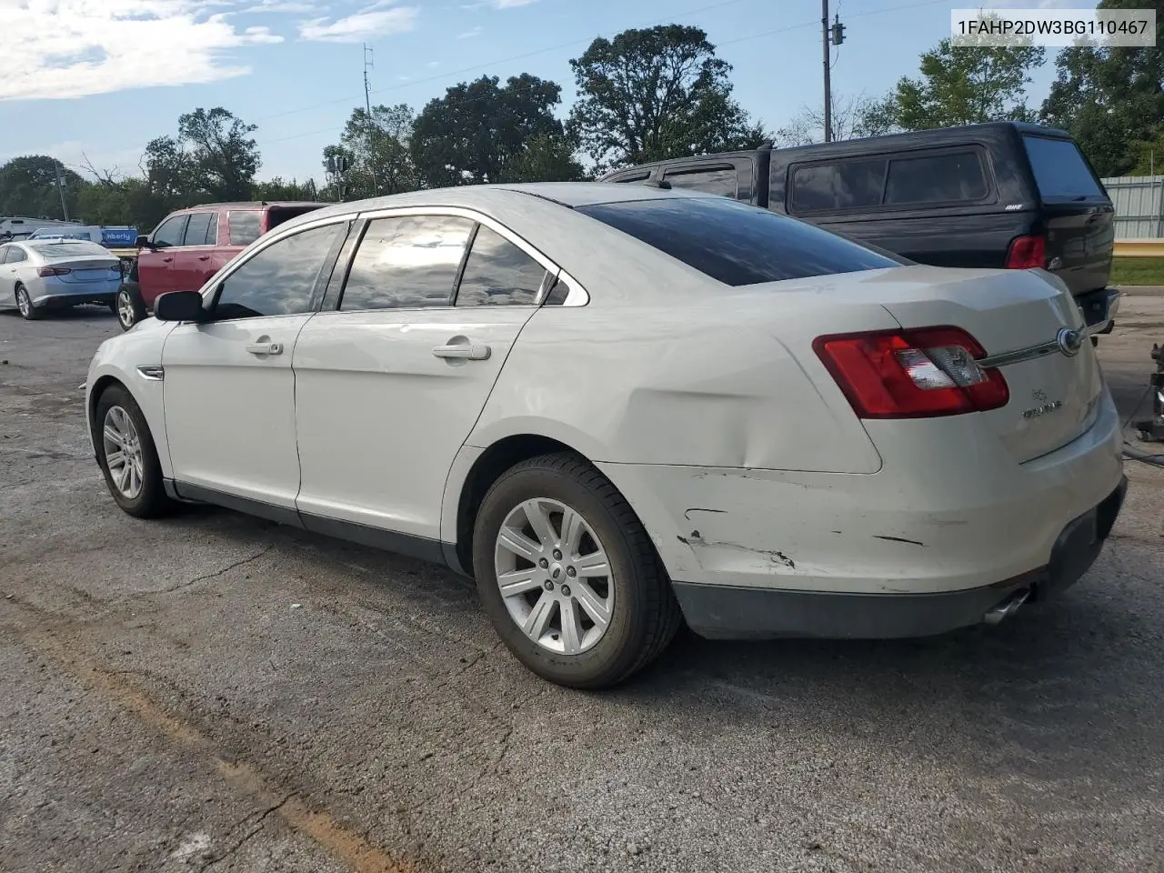 1FAHP2DW3BG110467 2011 Ford Taurus Se