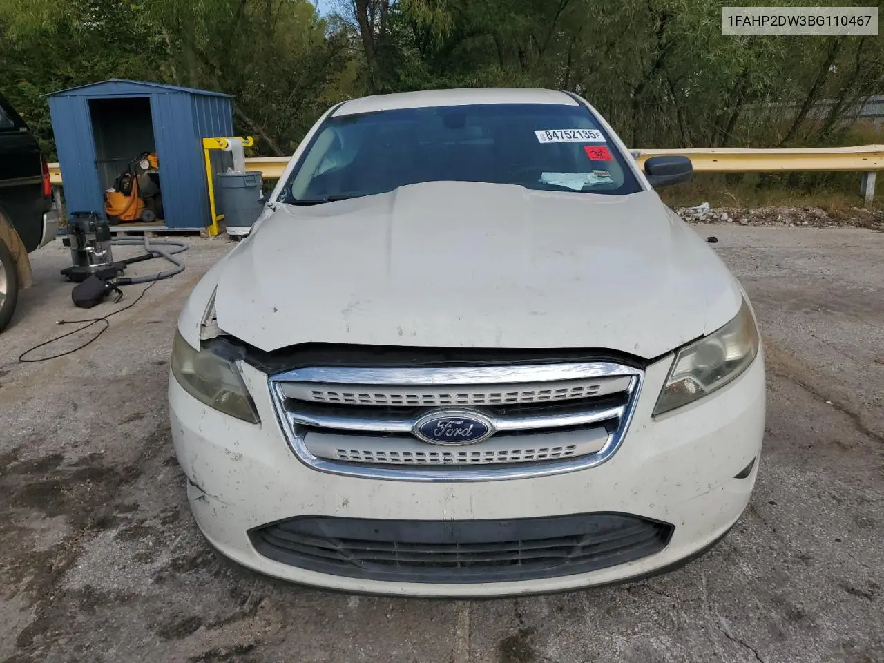 1FAHP2DW3BG110467 2011 Ford Taurus Se