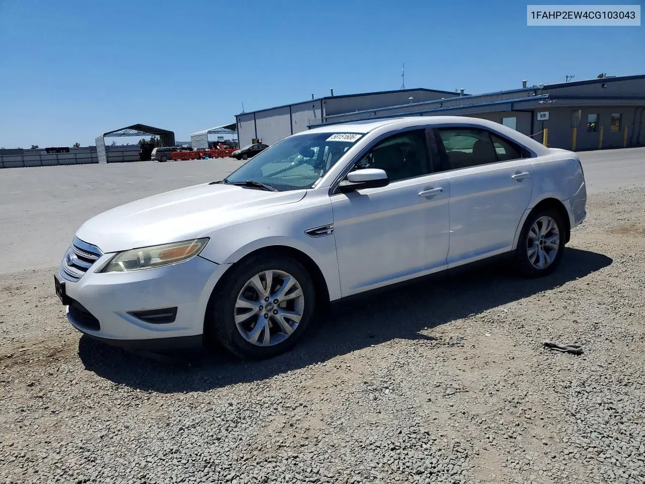 2012 Ford Taurus Sel VIN: 1FAHP2EW4CG103043 Lot: 58151606