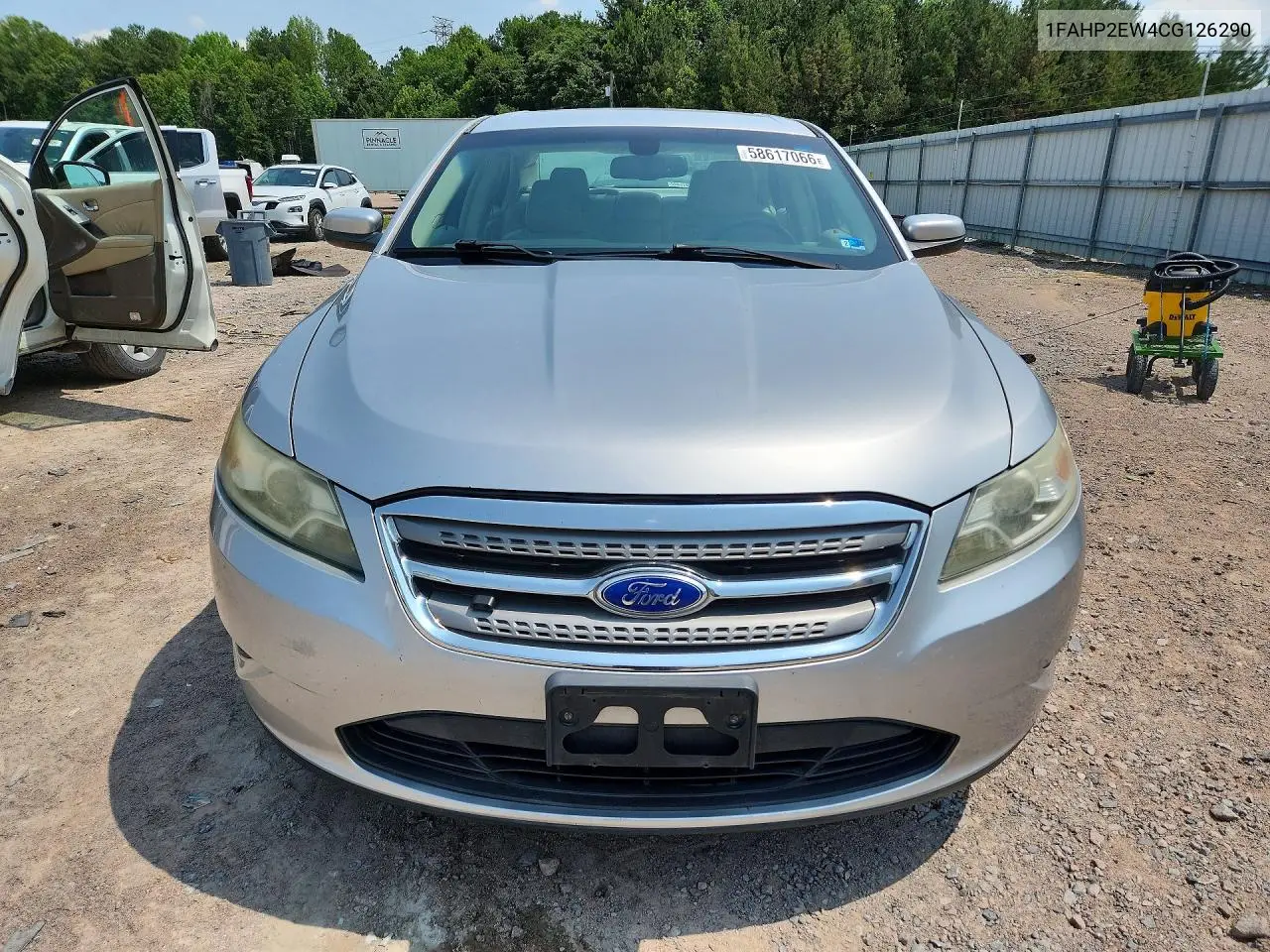 2012 Ford Taurus Sel VIN: 1FAHP2EW4CG126290 Lot: 58617066
