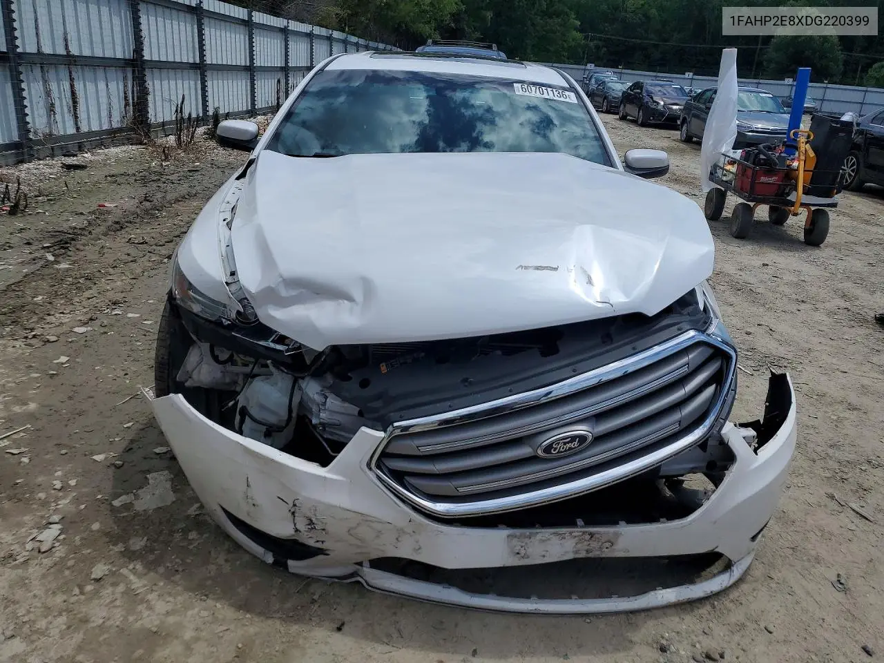 2013 Ford Taurus Sel VIN: 1FAHP2E8XDG220399 Lot: 60701136