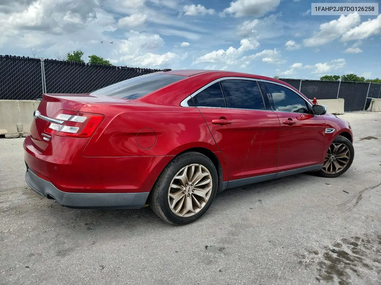 2013 Ford Taurus Limited VIN: 1FAHP2J87DG126258 Lot: 61015016