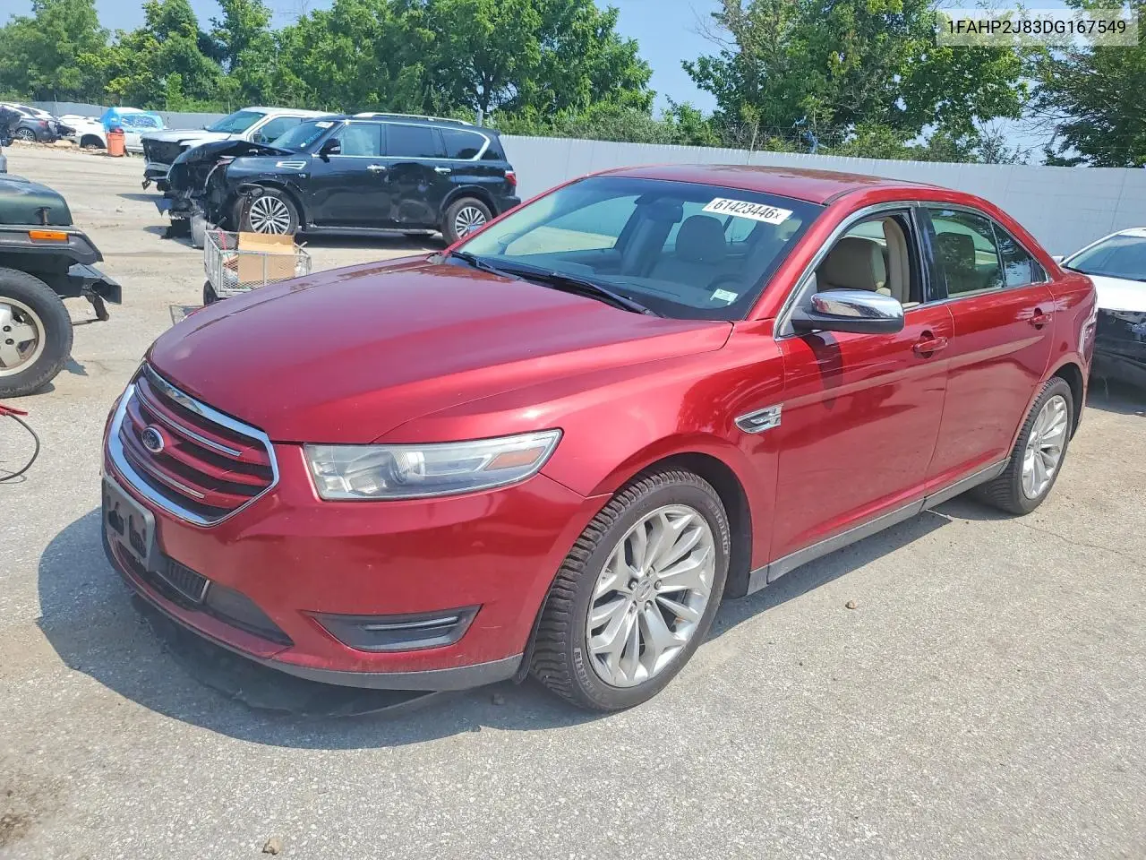 2013 Ford Taurus Limited VIN: 1FAHP2J83DG167549 Lot: 61423446
