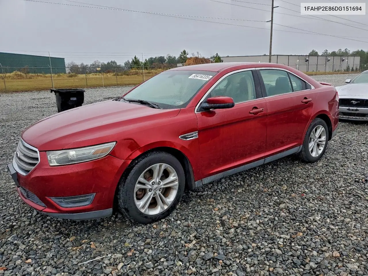 1FAHP2E86DG151694 2013 Ford Taurus Sel