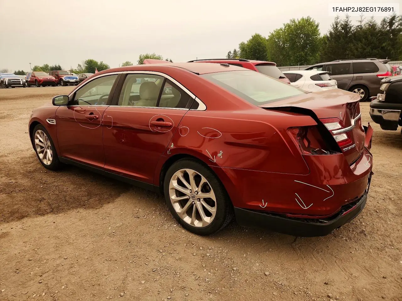 2014 Ford Taurus Limited VIN: 1FAHP2J82EG176891 Lot: 41632146