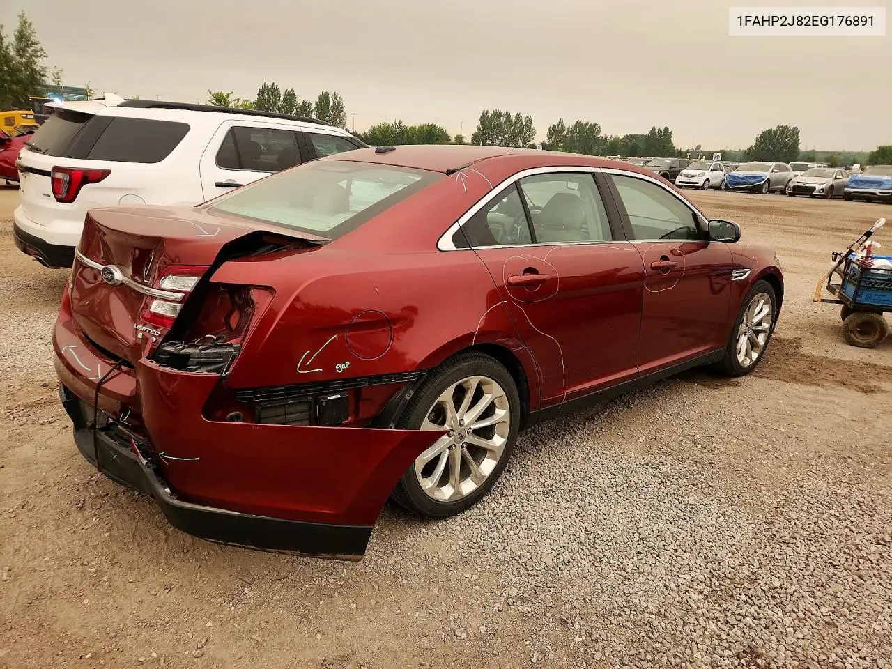 2014 Ford Taurus Limited VIN: 1FAHP2J82EG176891 Lot: 41632146