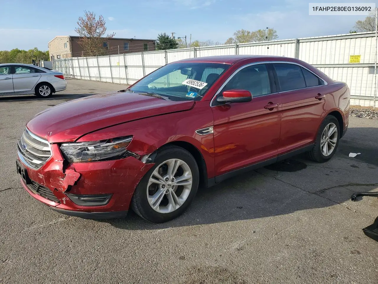 2014 Ford Taurus Sel VIN: 1FAHP2E80EG136092 Lot: 49952536