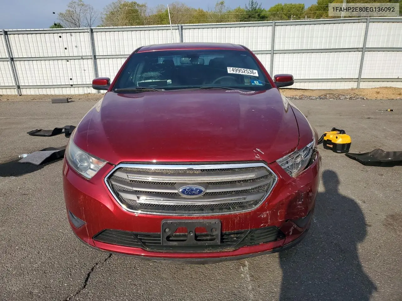 2014 Ford Taurus Sel VIN: 1FAHP2E80EG136092 Lot: 49952536