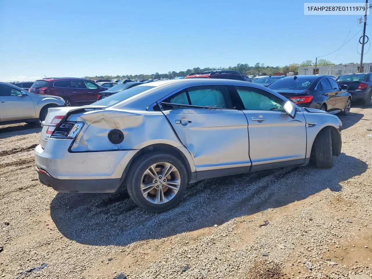 2014 Ford Taurus Sel VIN: 1FAHP2E87EG111979 Lot: 52584676