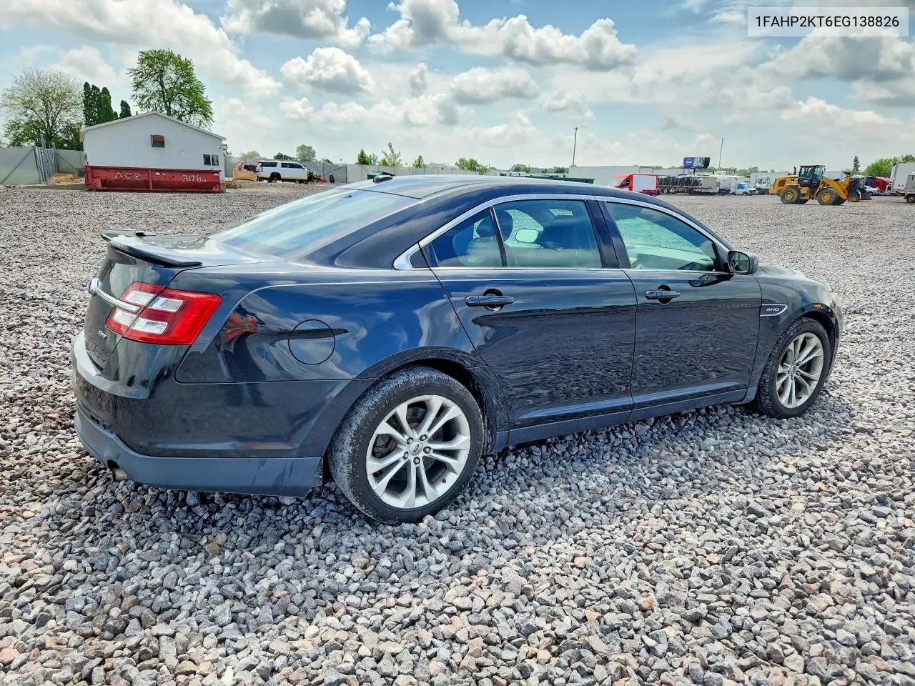 2014 Ford Taurus Sho VIN: 1FAHP2KT6EG138826 Lot: 57519016