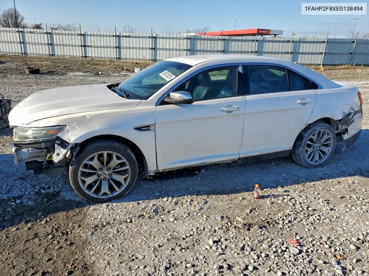 1FAHP2F8XEG138494 2014 Ford Taurus Limited