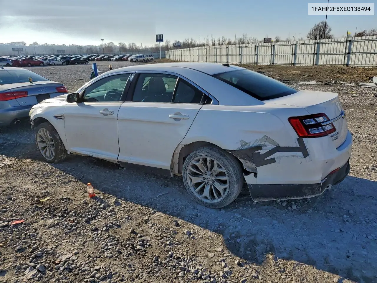 1FAHP2F8XEG138494 2014 Ford Taurus Limited