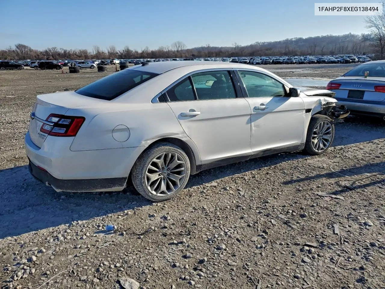 1FAHP2F8XEG138494 2014 Ford Taurus Limited