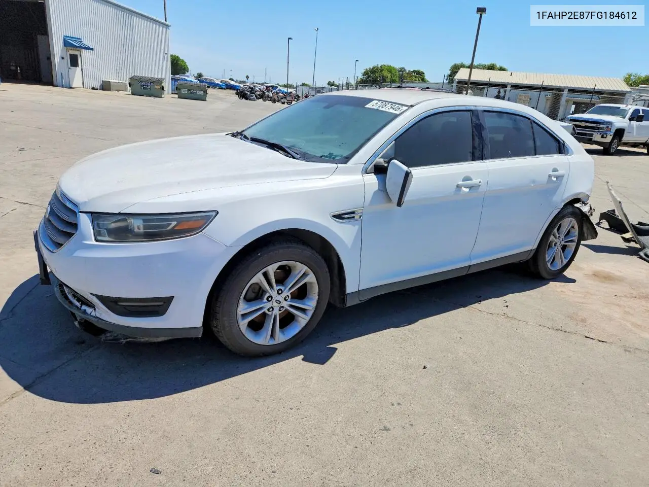 2015 Ford Taurus Sel VIN: 1FAHP2E87FG184612 Lot: 57087946
