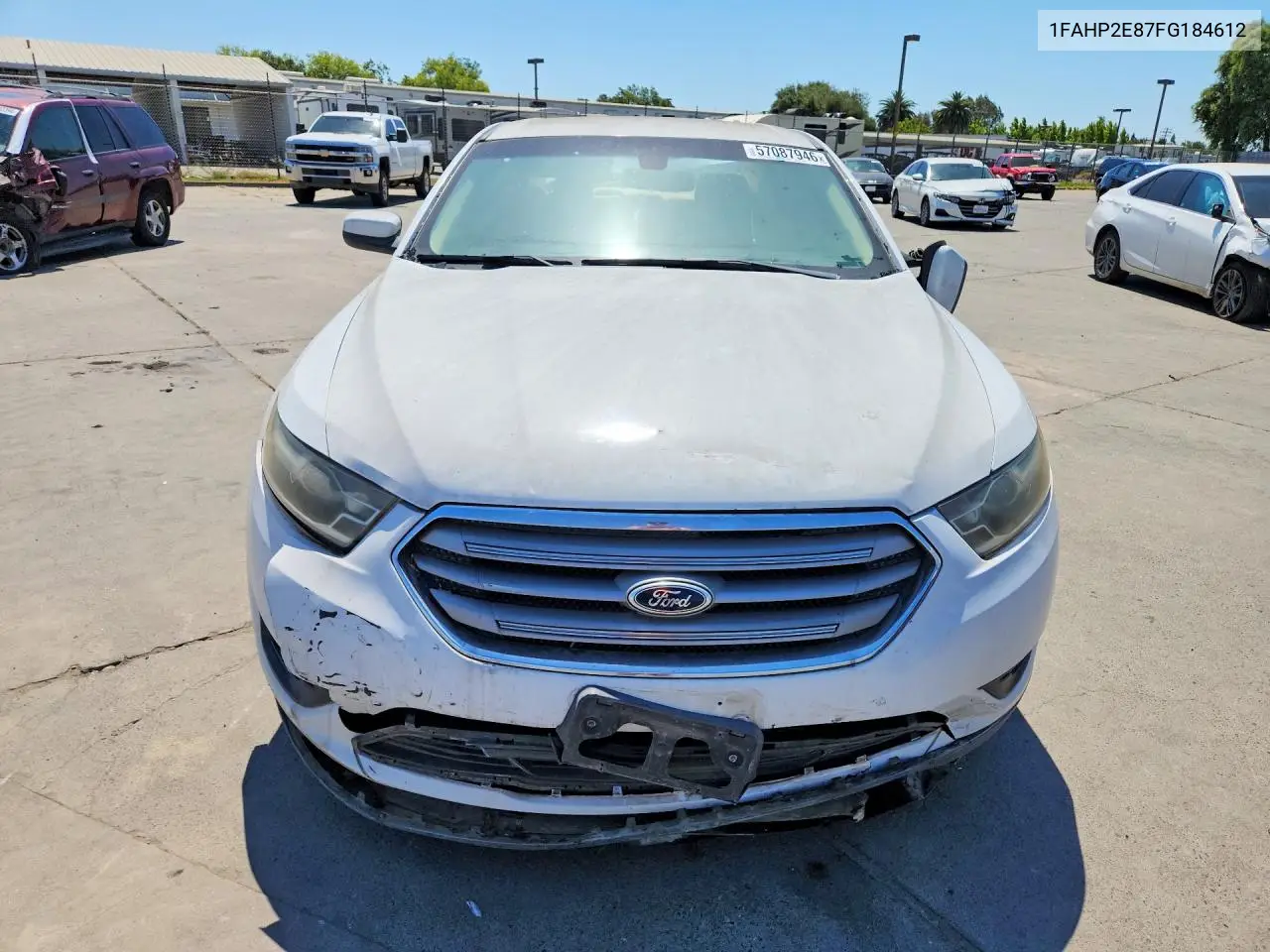 2015 Ford Taurus Sel VIN: 1FAHP2E87FG184612 Lot: 57087946