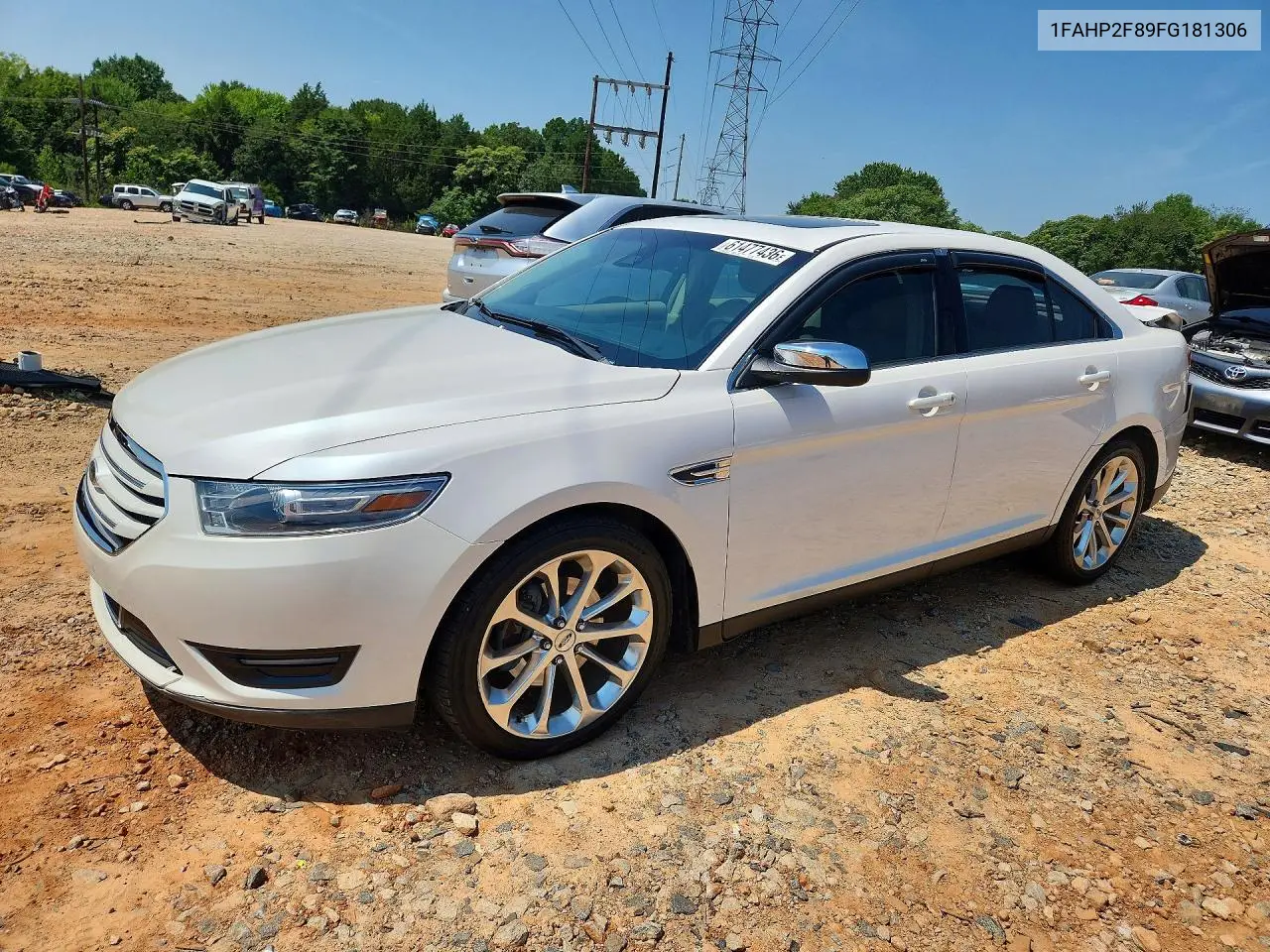 2015 Ford Taurus Limited Fwd VIN: 1FAHP2F89FG181306 Lot: 61477436