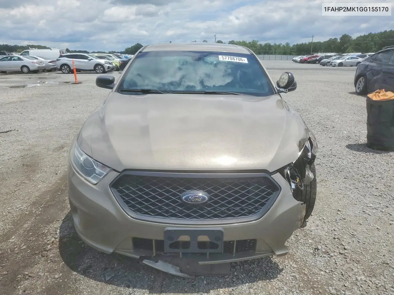 2016 Ford Taurus Police Interceptor VIN: 1FAHP2MK1GG155170 Lot: 57708706