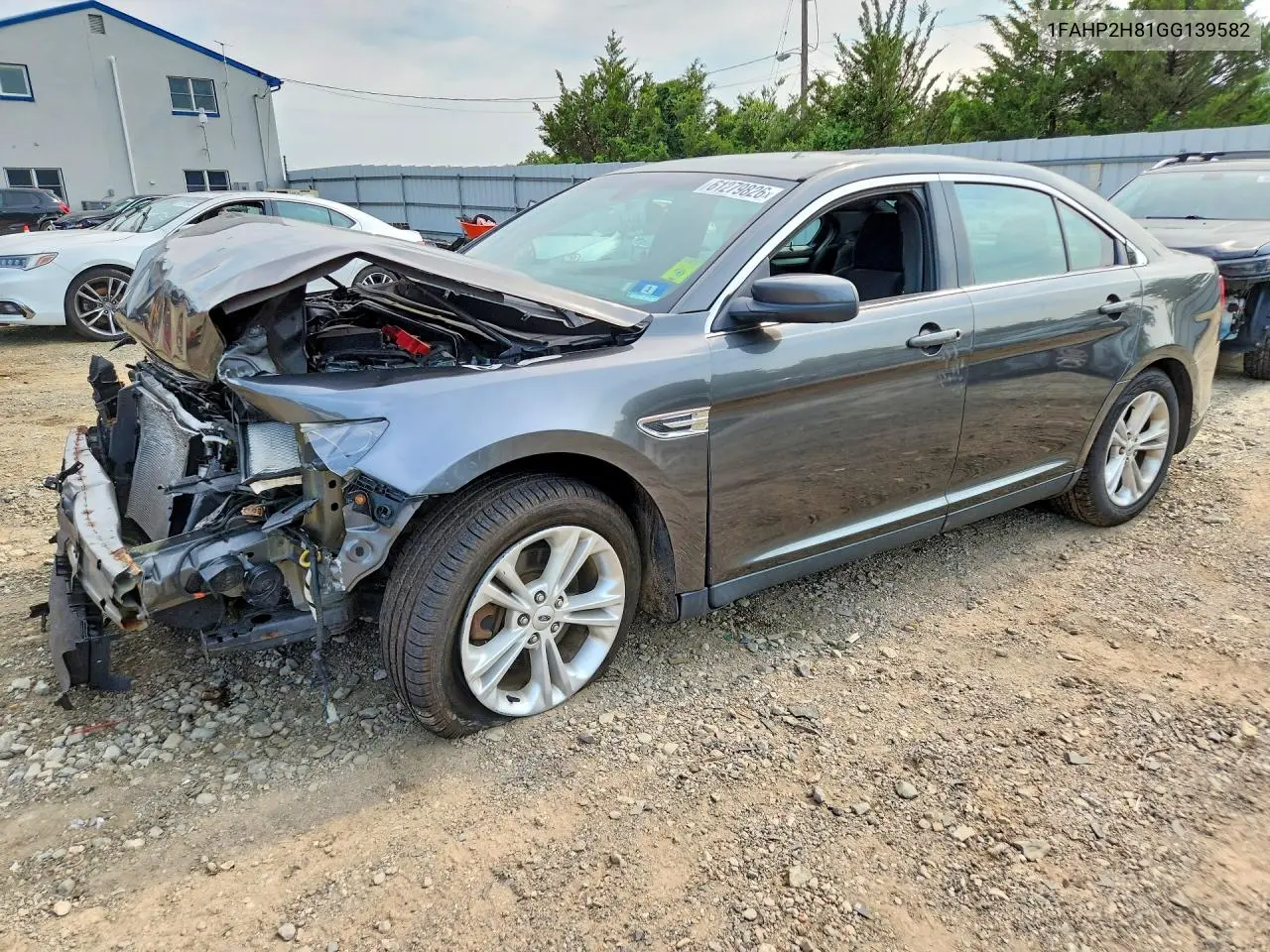 2016 Ford Taurus Sel VIN: 1FAHP2H81GG139582 Lot: 61279826