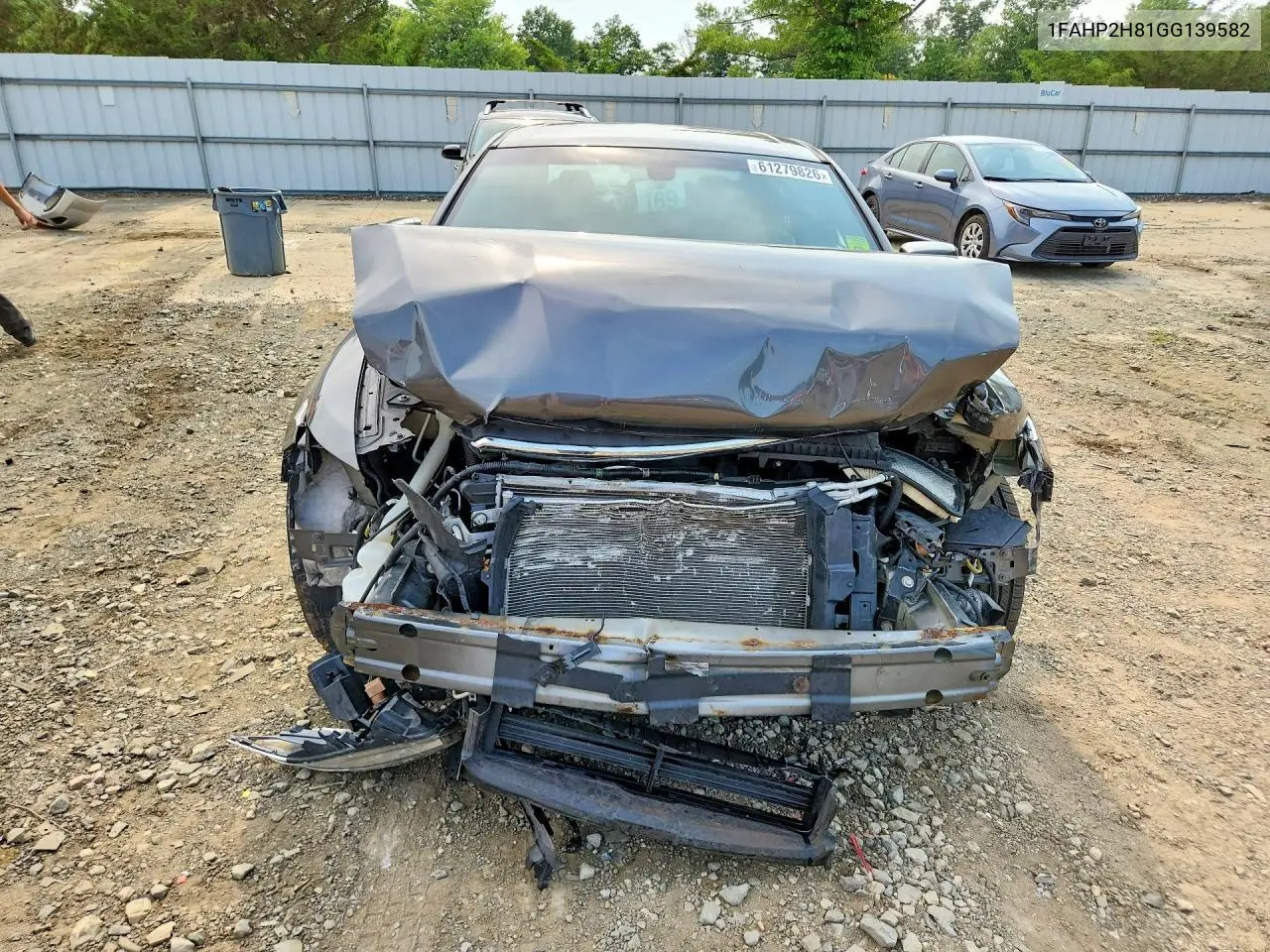 2016 Ford Taurus Sel VIN: 1FAHP2H81GG139582 Lot: 61279826