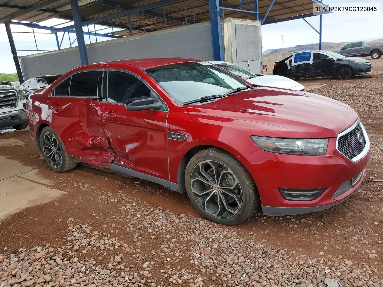 2016 Ford Taurus Sho VIN: 1FAHP2KT9GG123045 Lot: 61406306