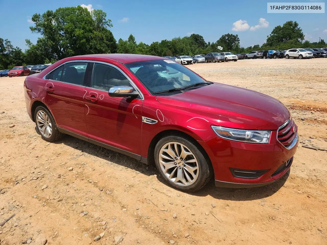 2016 Ford Taurus Limited VIN: 1FAHP2F83GG114086 Lot: 61599806