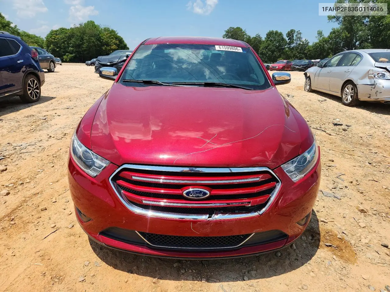2016 Ford Taurus Limited VIN: 1FAHP2F83GG114086 Lot: 61599806