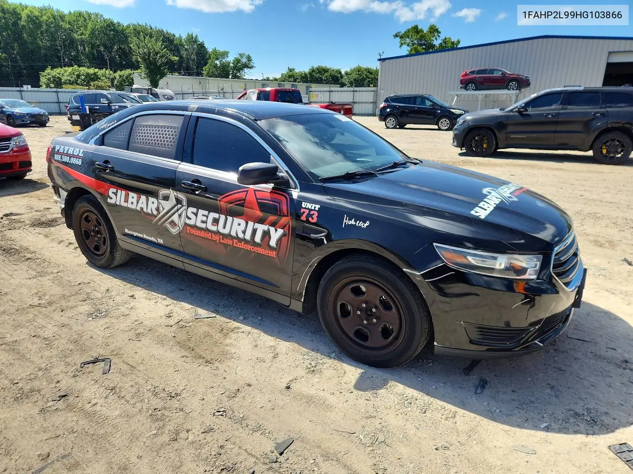 2017 Ford Taurus Police Interceptor VIN: 1FAHP2L99HG103866 Lot: 61013896