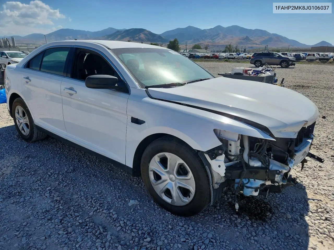 2018 Ford Taurus Police Interceptor VIN: 1FAHP2MK8JG106037 Lot: 61443296
