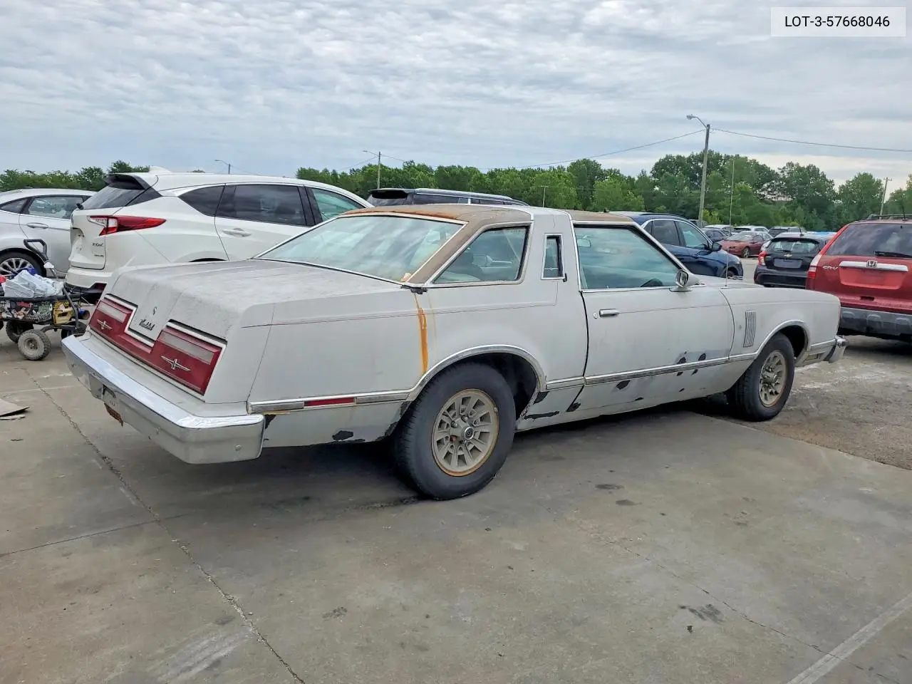 1977 Ford Thunderbird VIN: 7G87F252558 Lot: 57668046