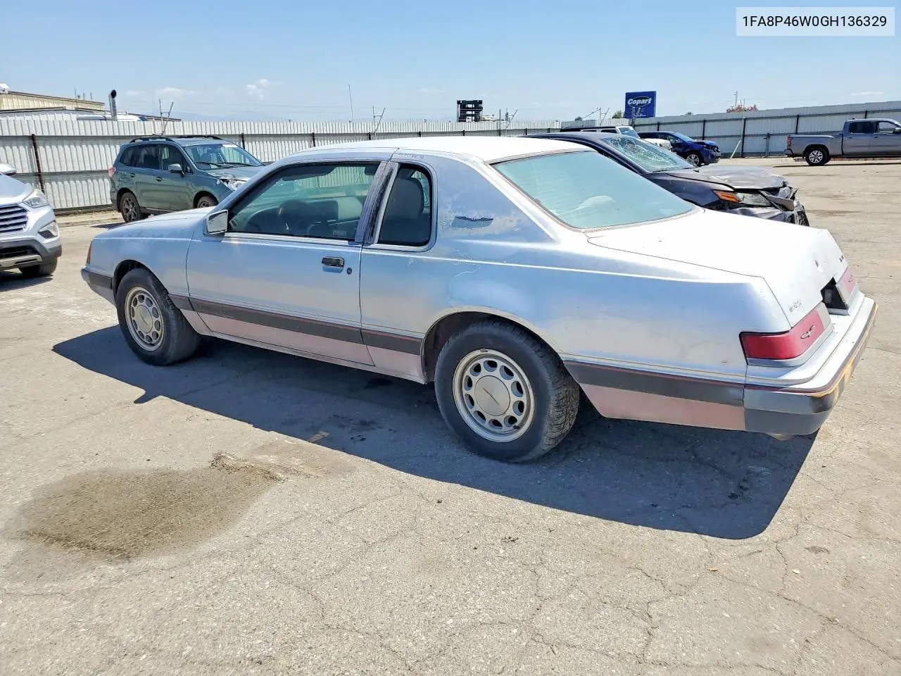 1986 Ford Thunderbird VIN: 1FABP46W0GH136329 Lot: 51566366