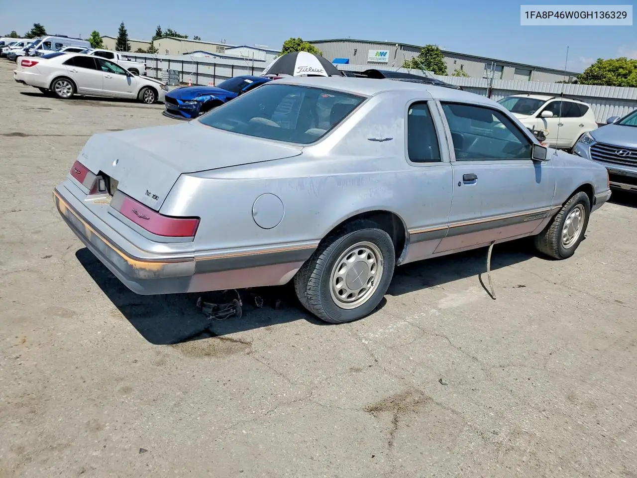 1986 Ford Thunderbird VIN: 1FABP46W0GH136329 Lot: 51566366