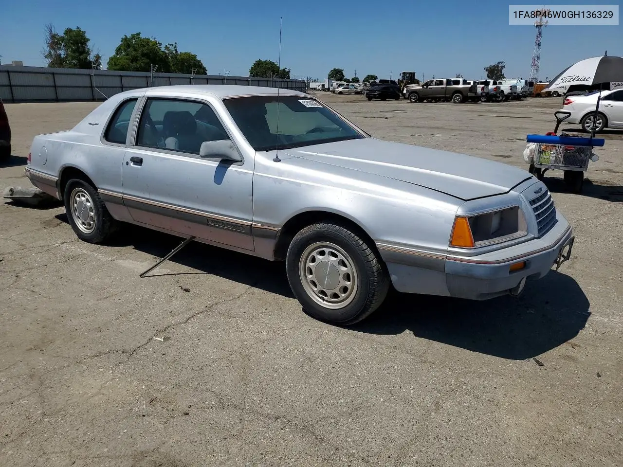 1986 Ford Thunderbird VIN: 1FABP46W0GH136329 Lot: 51566366