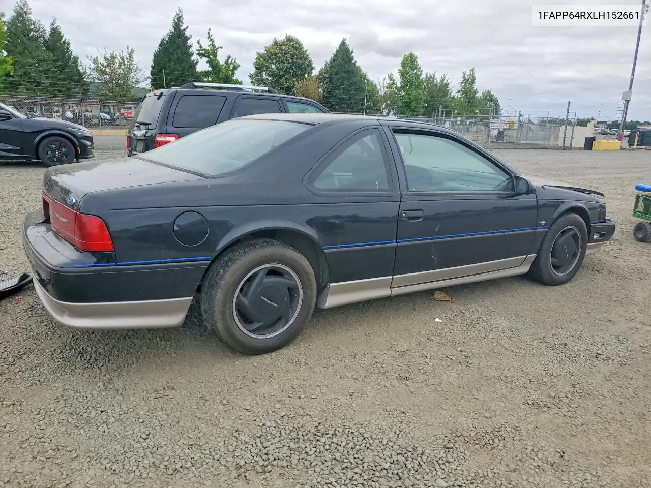 1990 Ford Thunderbird Super Coupe VIN: 1FAPP64RXLH152661 Lot: 60783846