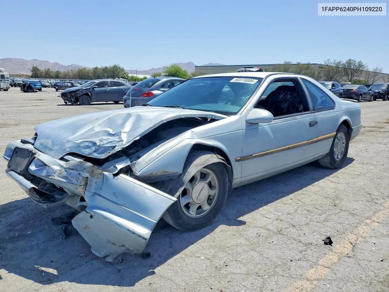 1993 Ford Thunderbird Lx VIN: 1FAPP6240PH109220 Lot: 50370086