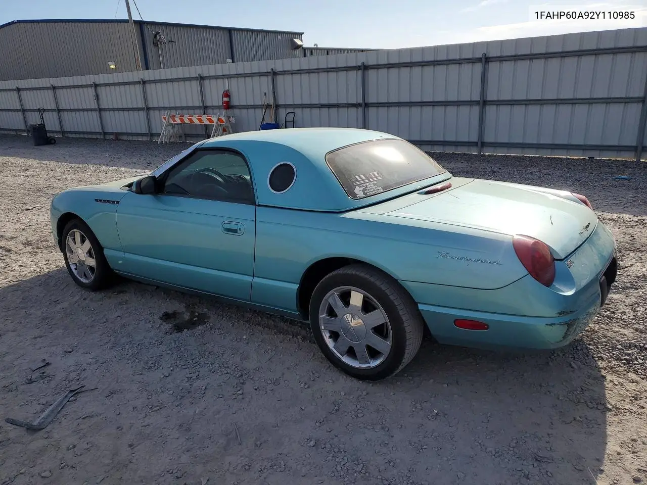 2002 Ford Thunderbird VIN: 1FAHP60A92Y110985 Lot: 47356926