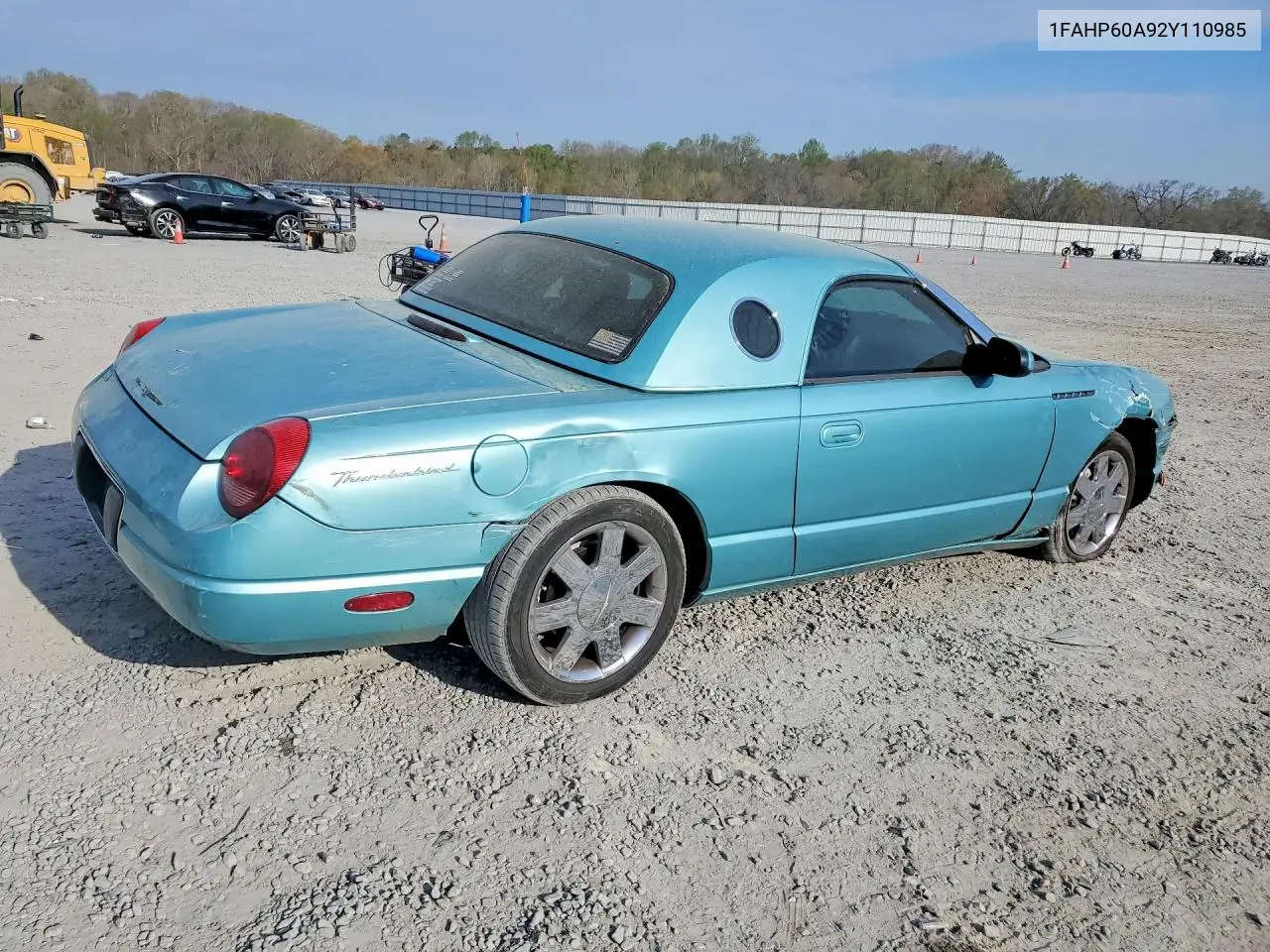 2002 Ford Thunderbird VIN: 1FAHP60A92Y110985 Lot: 47356926