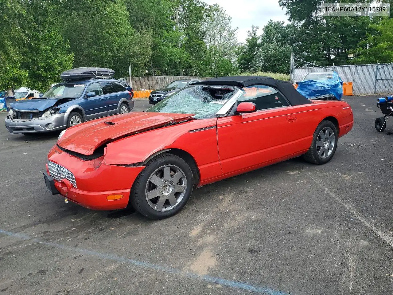 2002 Ford Thunderbird VIN: 1FAHP60A12Y115789 Lot: 55753706