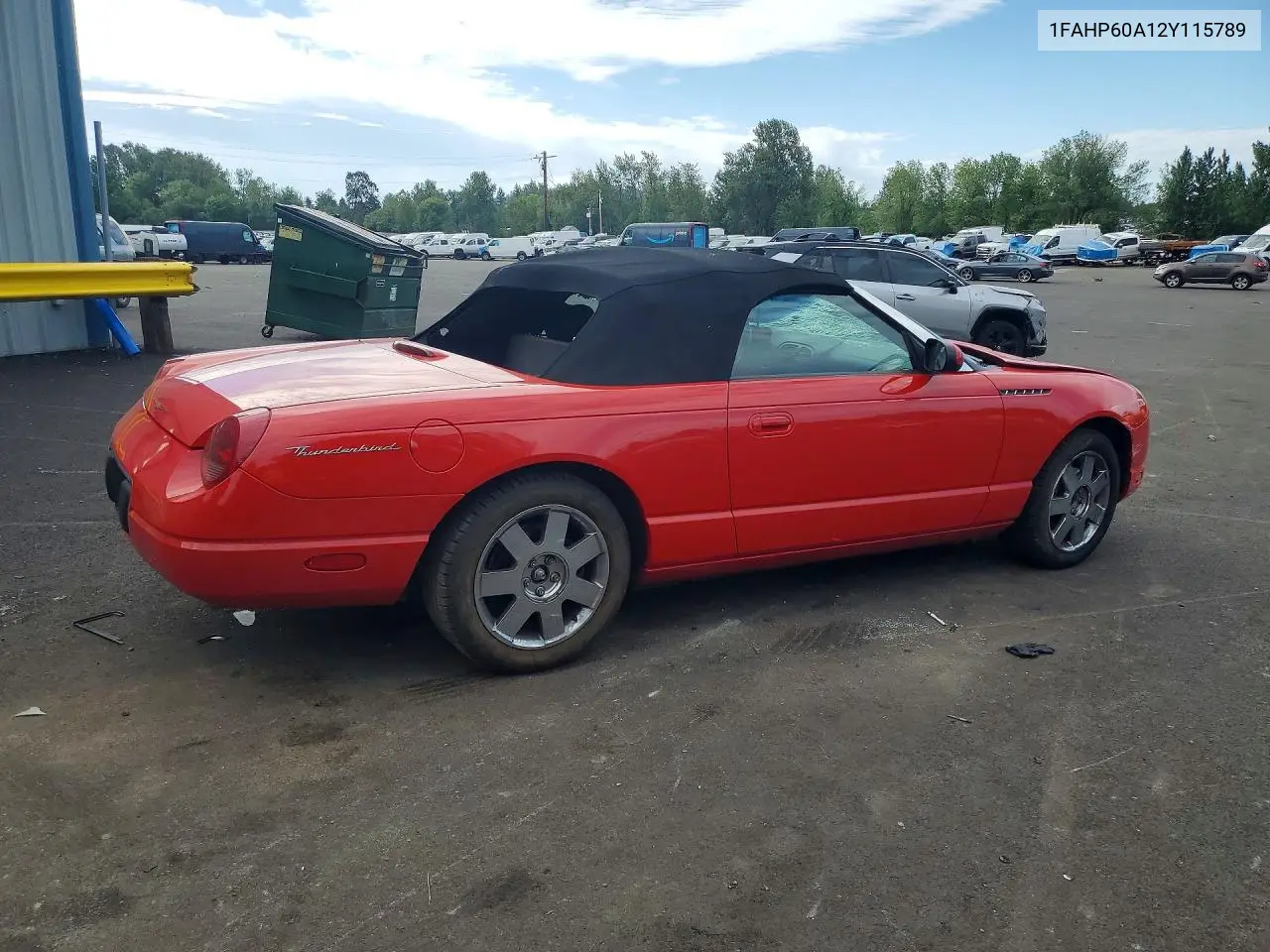 2002 Ford Thunderbird VIN: 1FAHP60A12Y115789 Lot: 55753706